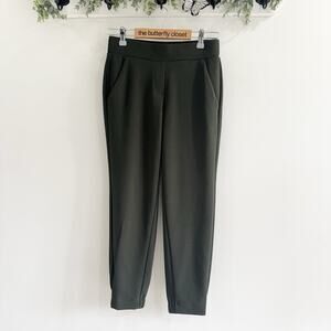 New Loft Olive Green Trouser Joggers Elastic Waist Career Work XS